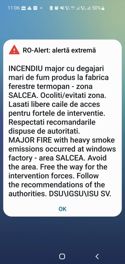 Incendiu major la o hală de producție tâmplărie din PVC în Salcea Incendiu major la o hală de producție tâmplărie din PVC în Salcea