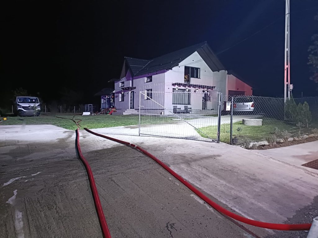 Incendiu la o gospodărie din Petia: Pompierii au salvat o locuință