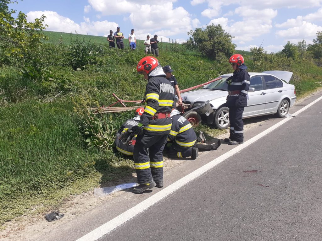Accident rutier grav pe DN 15D: O persoană în stare de inconștiență și alte patru rănite