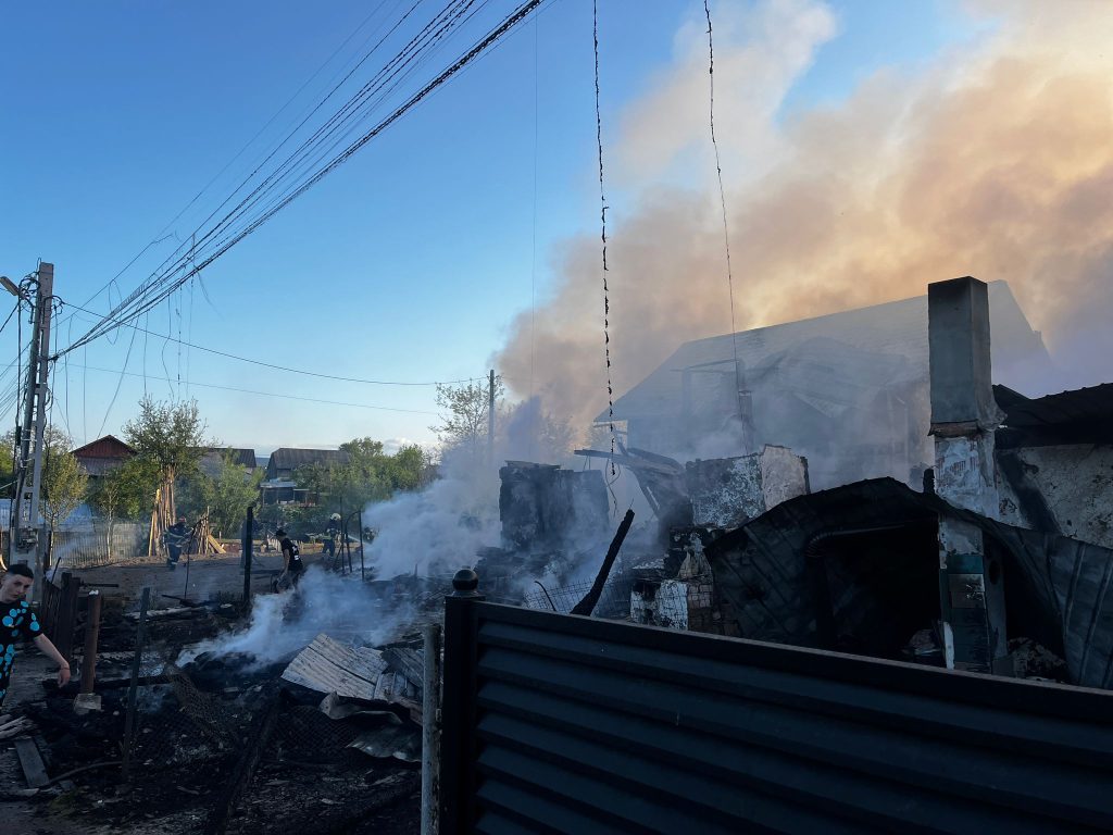 Incendiu în localitatea Valea Moldovei