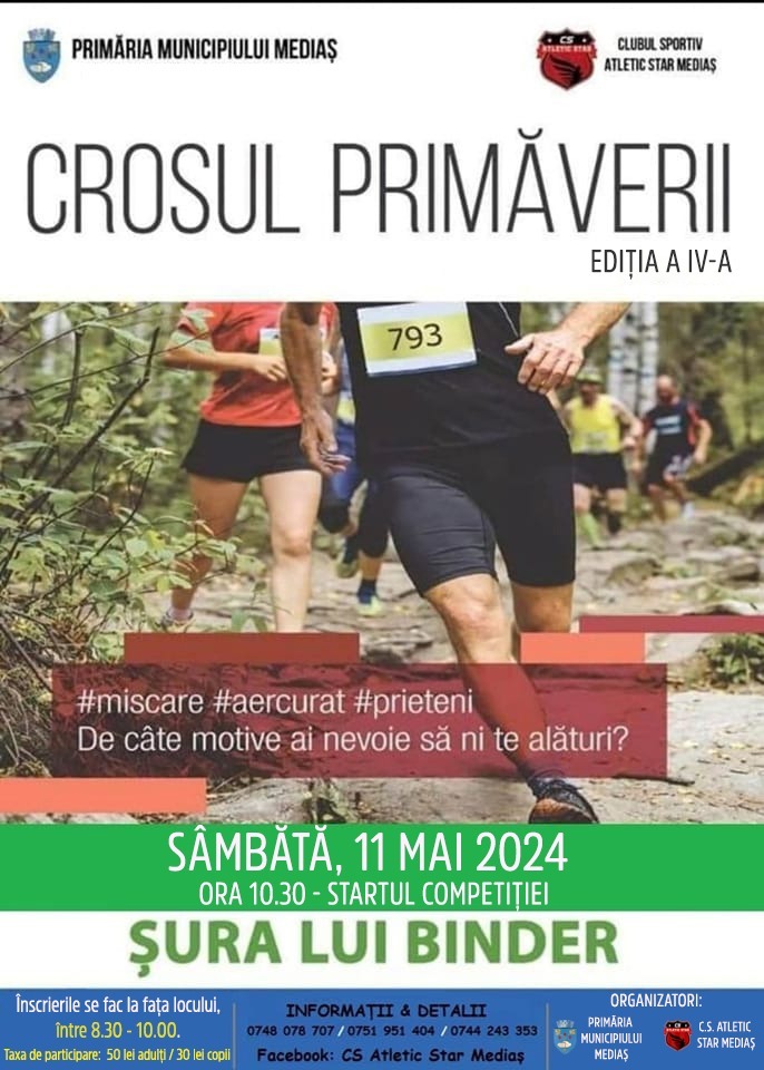 Crosul Primăverii revine la Mediaș pe 11 mai