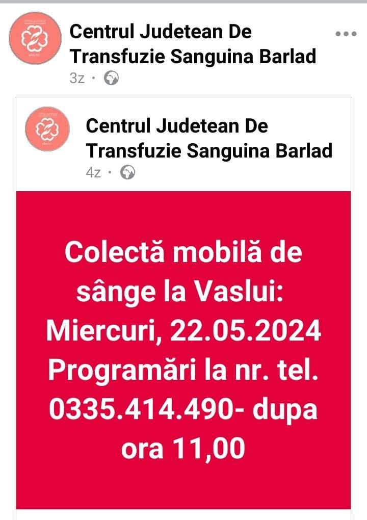 Centrul de Transfuzie Sanguină Bârlad 