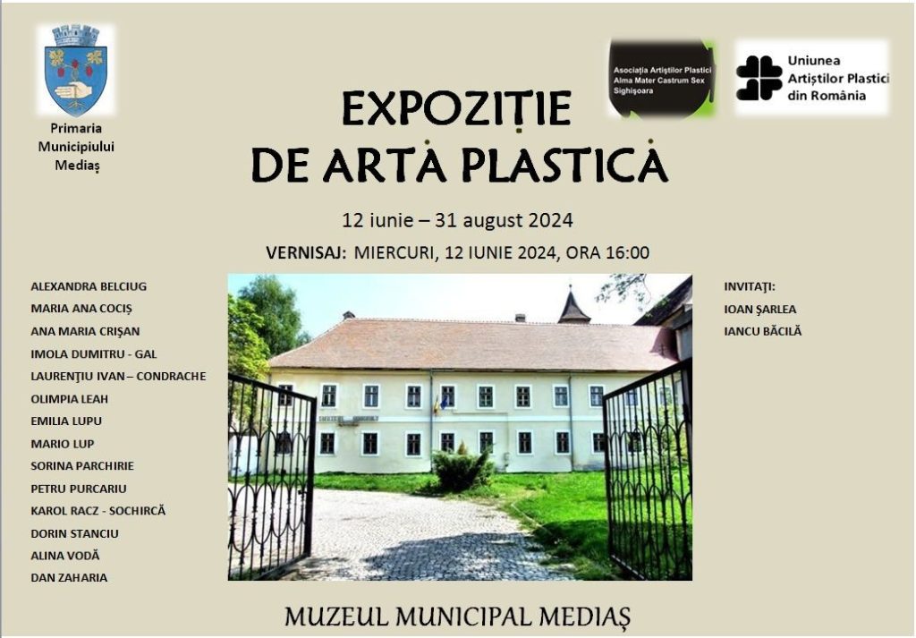 Expoziţie temporară de arte vizuale la Muzeul Municipal Mediaș