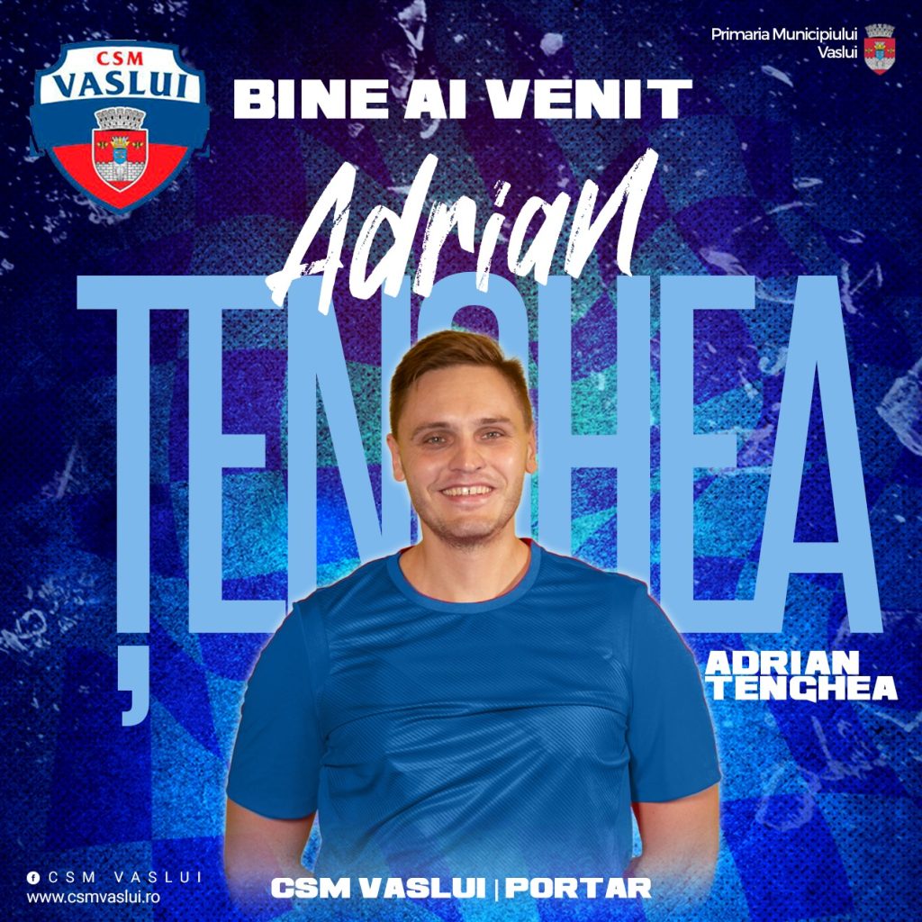 Echipa de handbal a CSM Vaslui, mai puternică prin portarii Adrian Țenghea și Danilo Mihaljevic