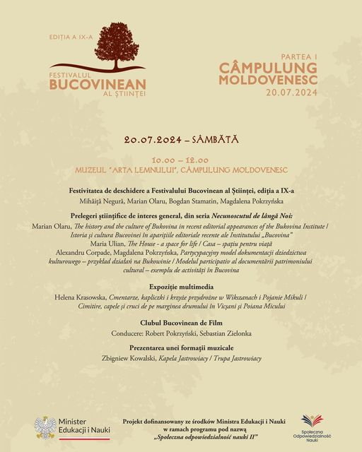 Festivalul Bucovinean al Științei revine la Muzeul Arta Lemnului