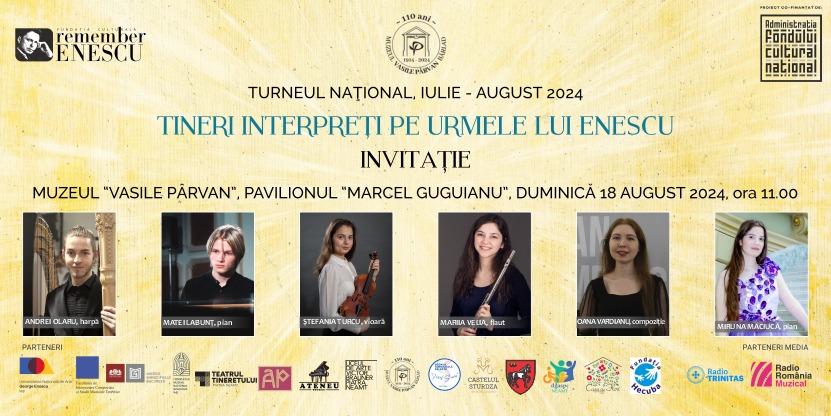 Turneul Național „Tineri Interpreți pe urmele lui Enescu” va ajunge la Bârlad