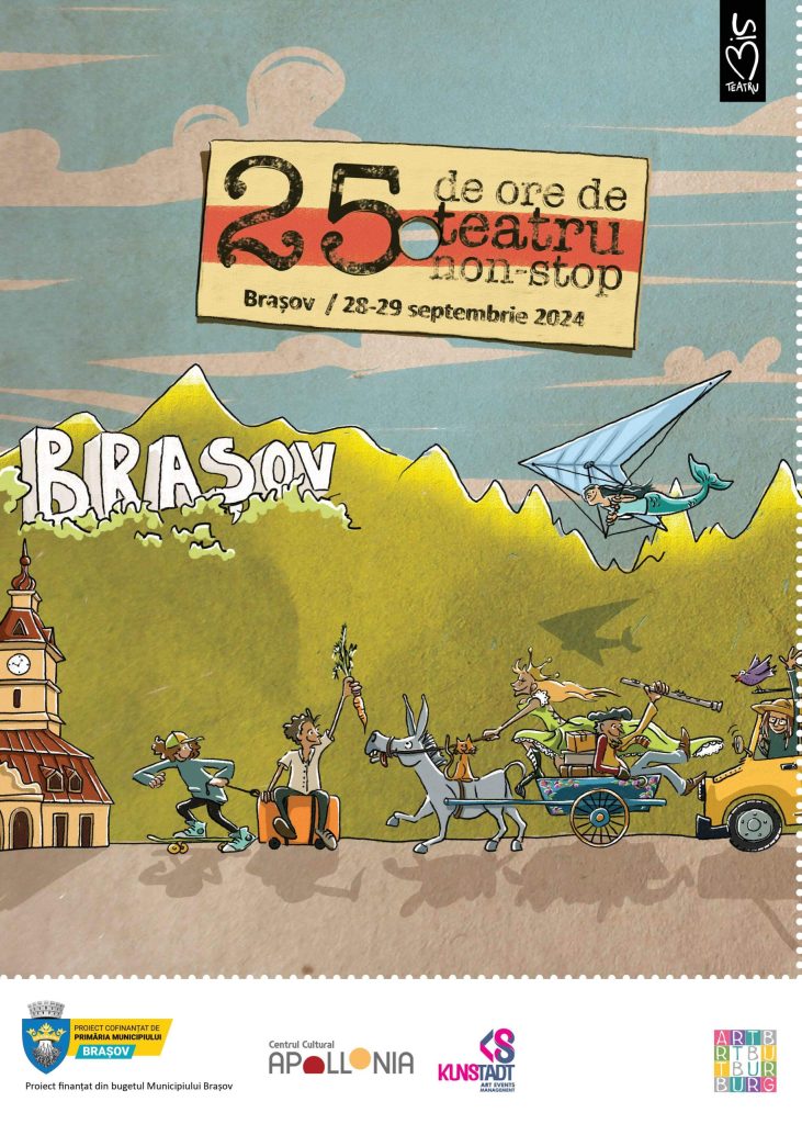 Festivalul 25 DE ORE DE TEATRU NON-STOP pe 28-29 septembrie 2024 la Centrul Cultural Reduta