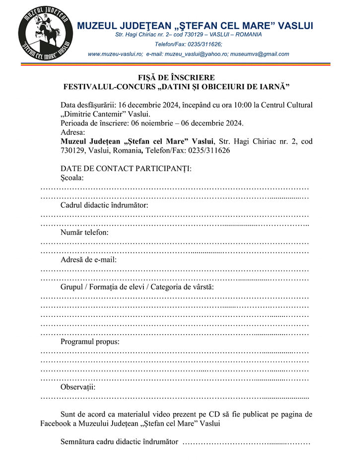 Festivalul-concurs „Datini și obiceiuri de iarnă”