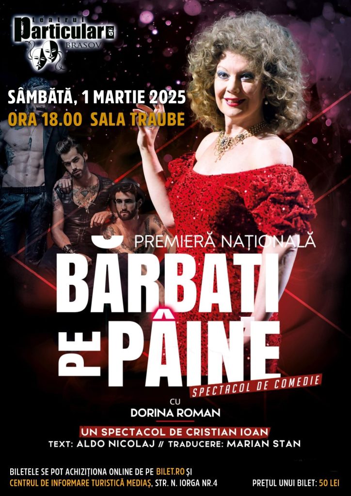 Sâmbătă, 1 martie 2025, de la ora 18:00, Sala Traube