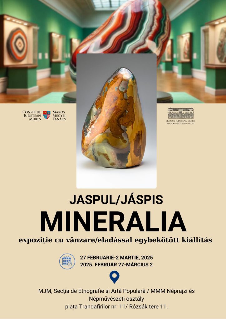 Muzeul Judeţean Mureş invită publicul la Expoziţia MINERALIA