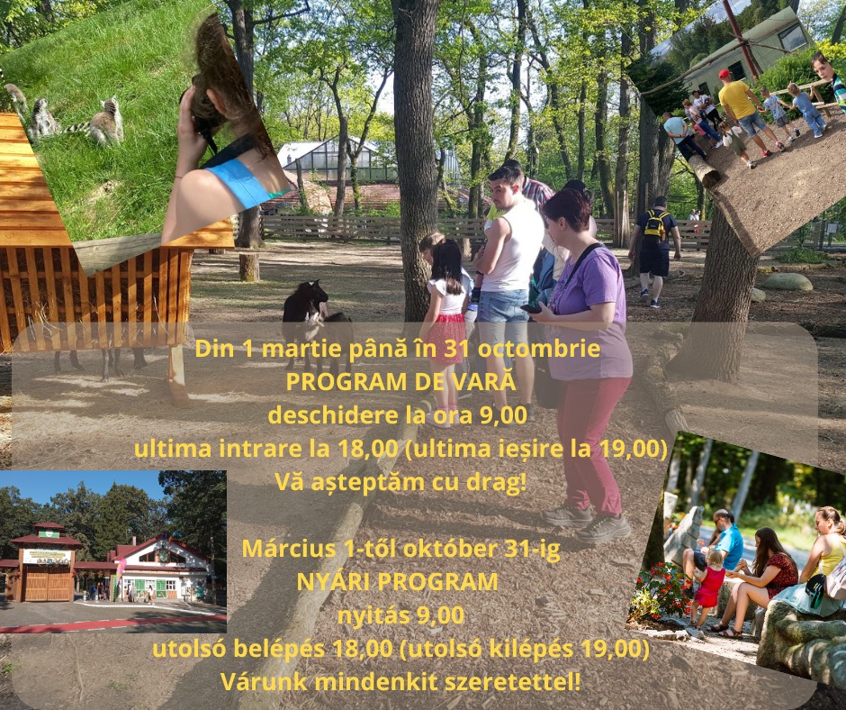 Începând cu 1 martie, Grădina Zoologică din Târgu Mureș 