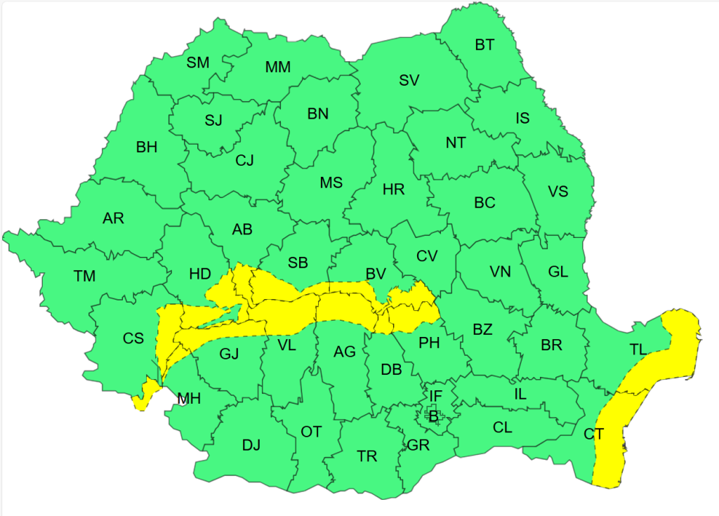 Începând din 10 aprilie, ora 10:00, și până în dimineața zilei de 12 aprilie