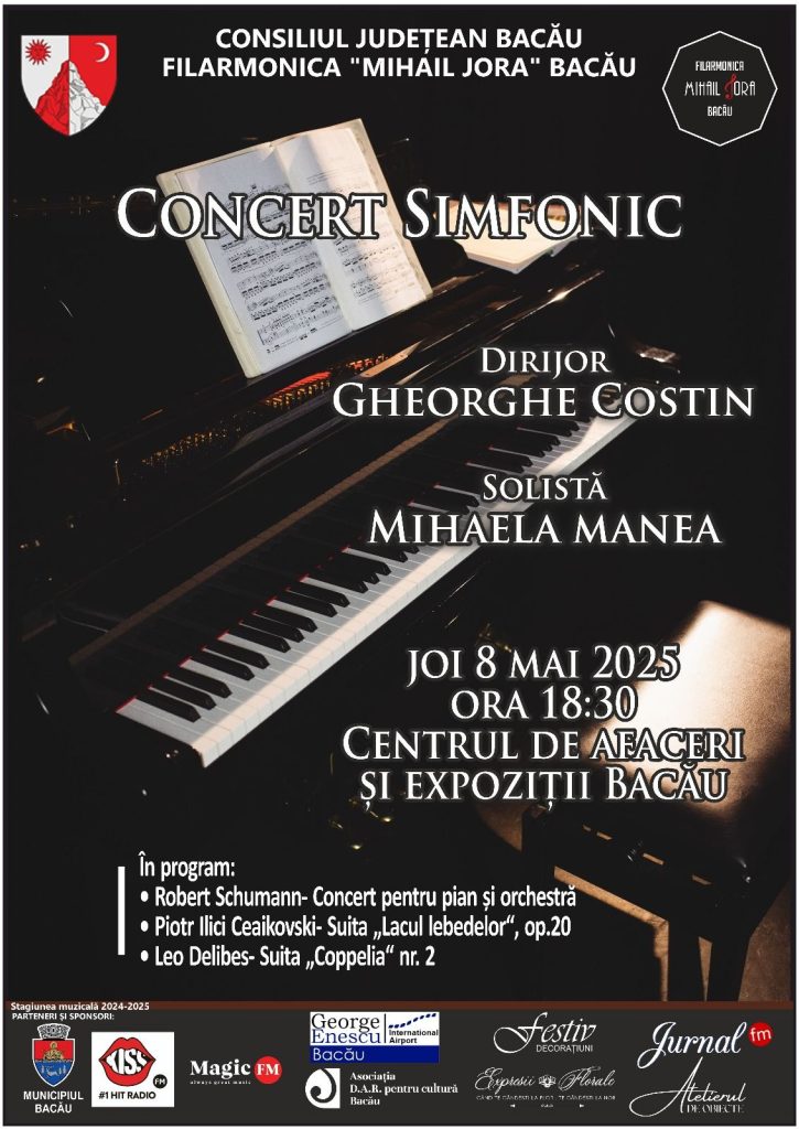 Dirijorul Gheorghe Costin și pianista Mihaela Manea