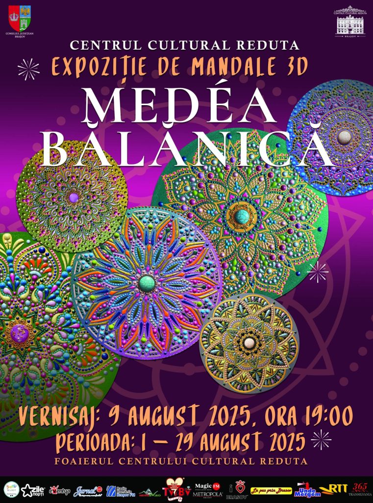 Pe 9 august 2025, la ora 19:00, Centrul Cultural Reduta din Brașov