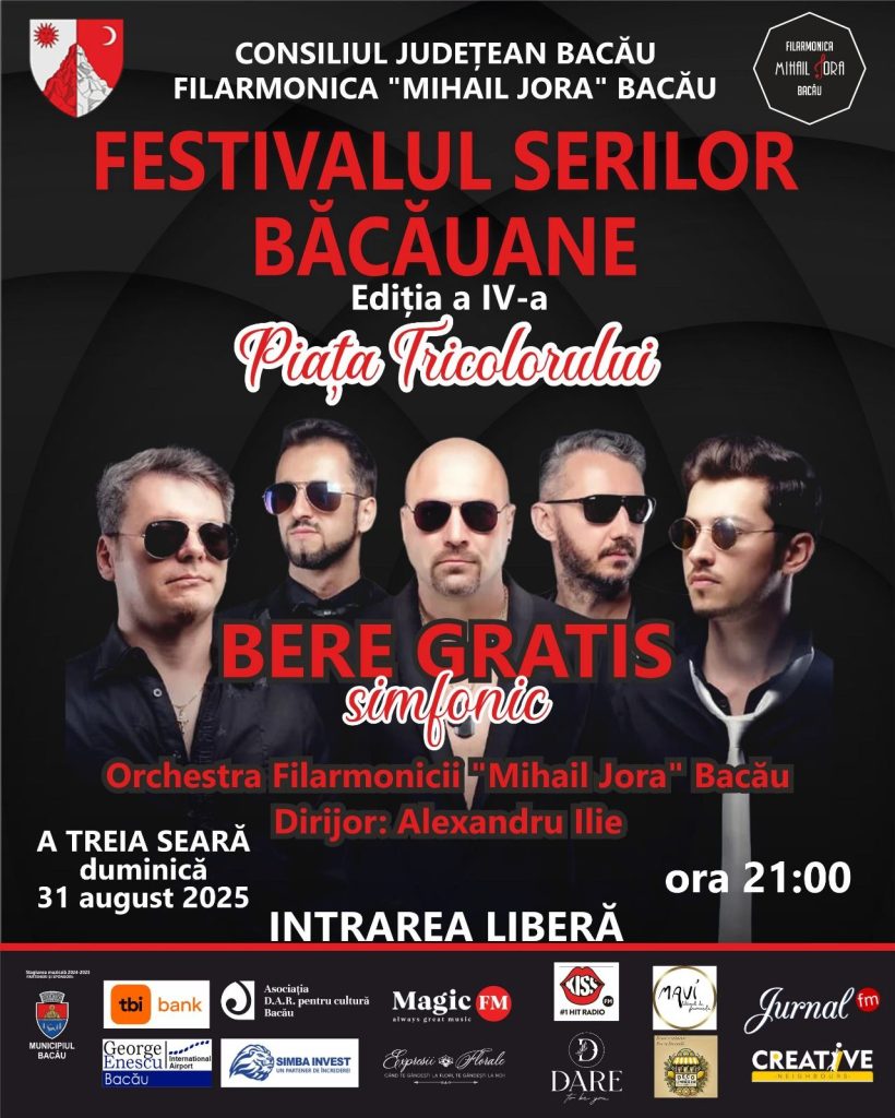 Filarmonica „Mihail Jora” din Bacău vă invită