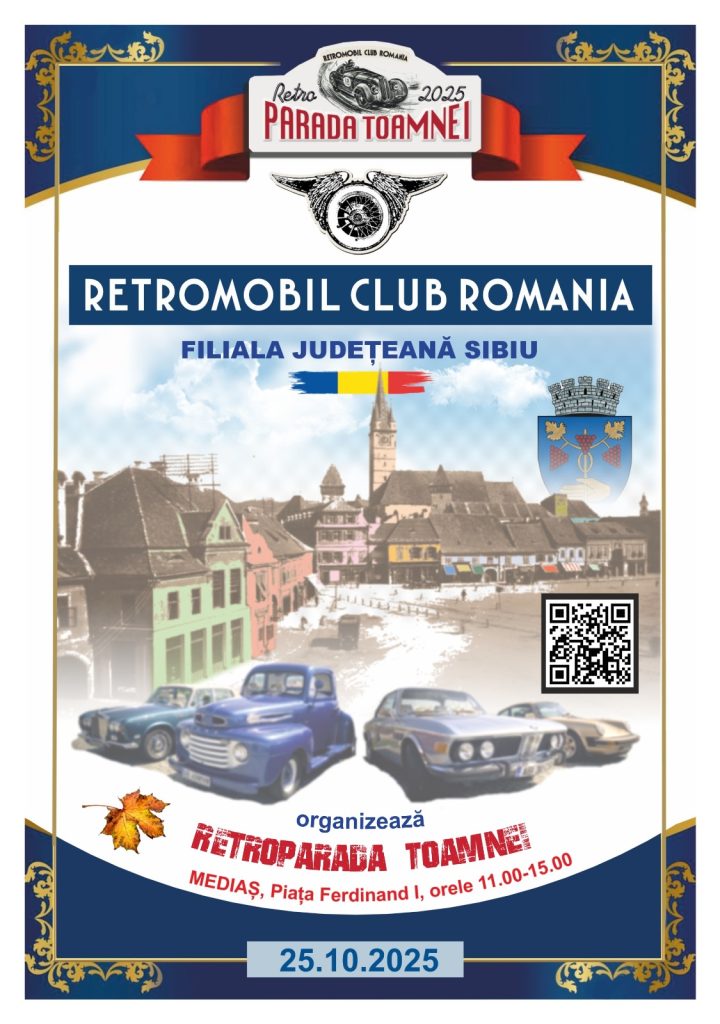 Piața Regele Ferdinand I din Mediaș va găzdui „Retroparada Toamnei”