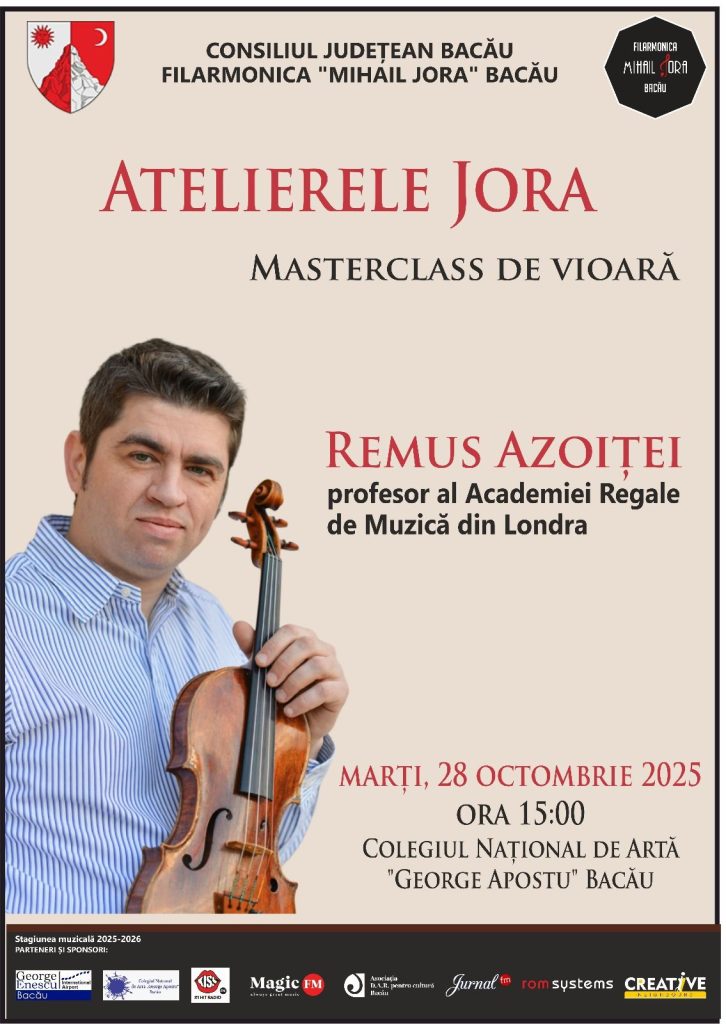 Filarmonica „Mihail Jora” din Bacău, cu sprijinul Consiliului Județean