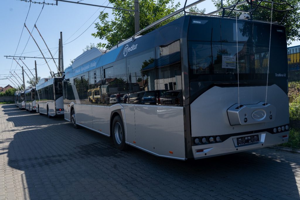 Două noi trasee de troleibuz, T4 (Kaufland–Bachmann) și T5 (Kaufland–Heleșteu)