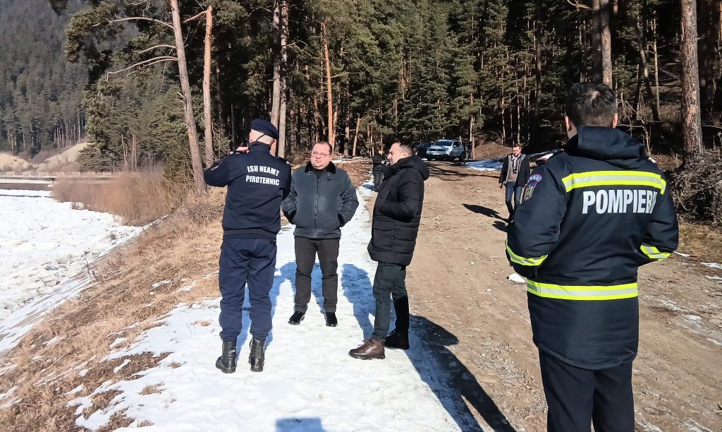 Verificare la fața locului a fenomenului de zăpor de pe râul Bistrița