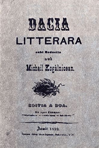 La 30 ianuarie 1840, la Iași, apare revista Dacia literară