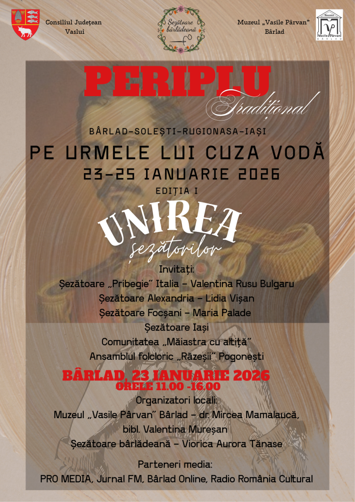 Muzeul „Vasile Pârvan” Bârlad, împreună cu grupul „Șezătoare bârlădeană”