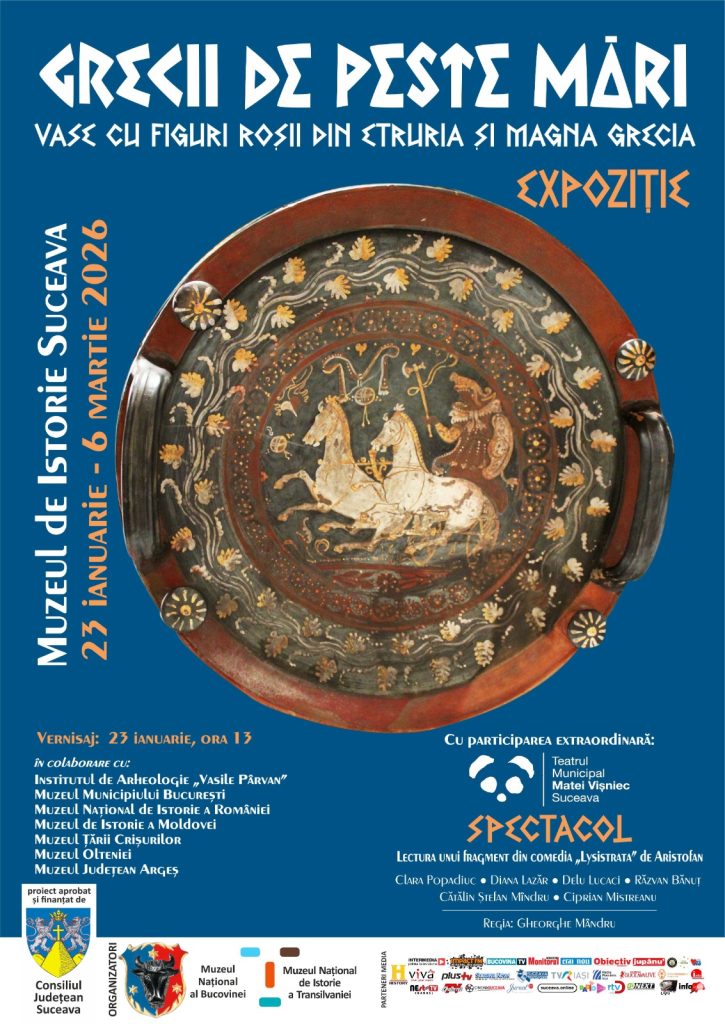 În perioada 23 ianuarie – 6 martie 2026, expoziția itinerantă „Grecii de peste mări.
