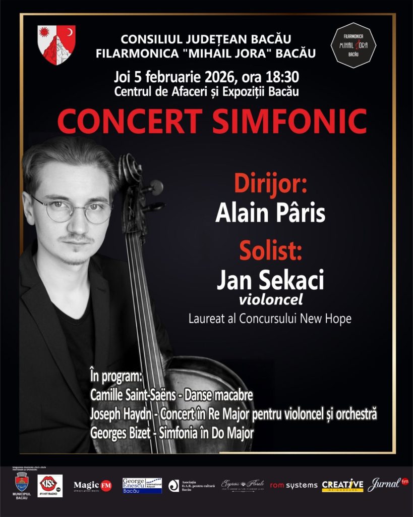 Filarmonica „Mihail Jora” Bacău deschide luna februarie 