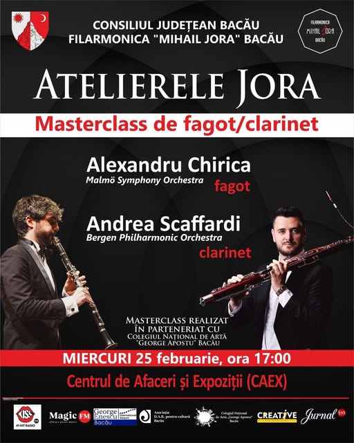 Proiectul „Atelierele Jora”, initiat de Filarmonica „Mihail Jora” Bacău